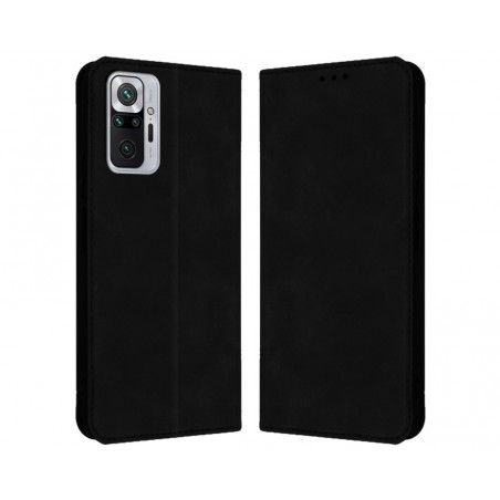 Funda Polipiel con tarjetero para Xiaomi Redmi Note 10 Pro color Negra