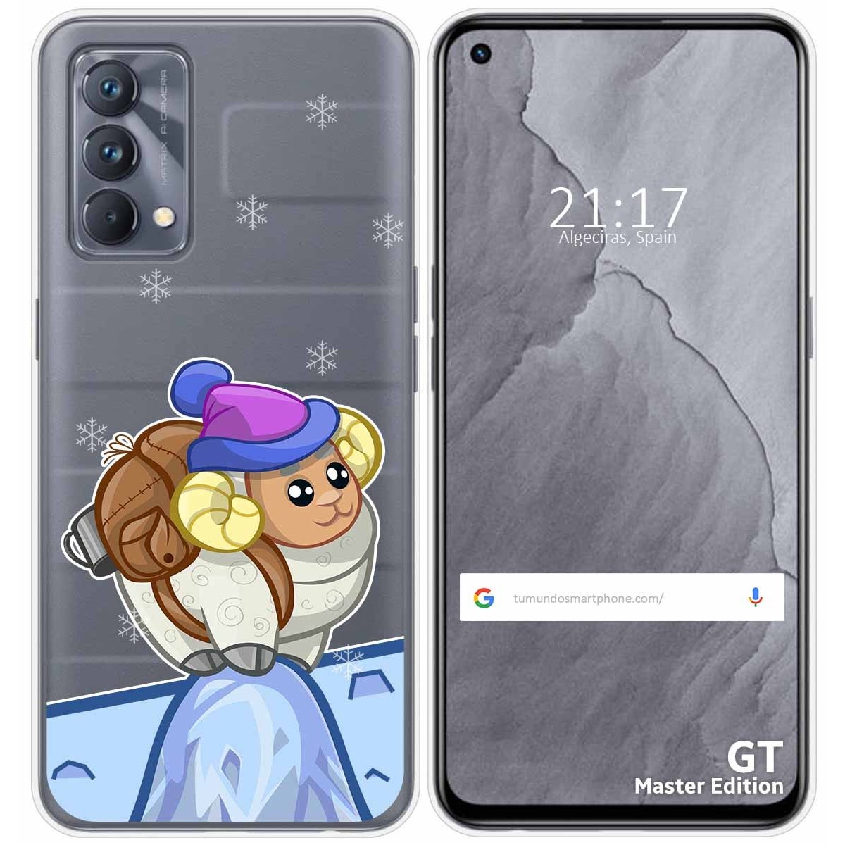 Funda Silicona Transparente para Realme GT Master Edition diseño Cabra Dibujos