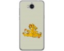 Funda Gel Tpu para Huawei Y6 2017 Diseño Leones Dibujos