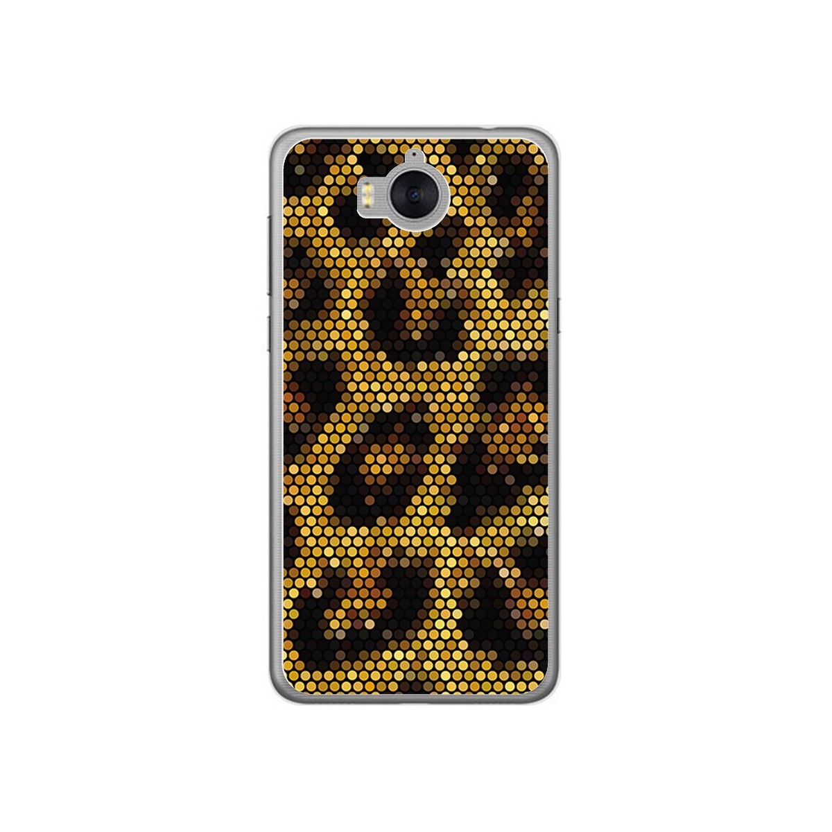Funda Gel Tpu para Huawei Y6 2017 Diseño Leopardo Dibujos