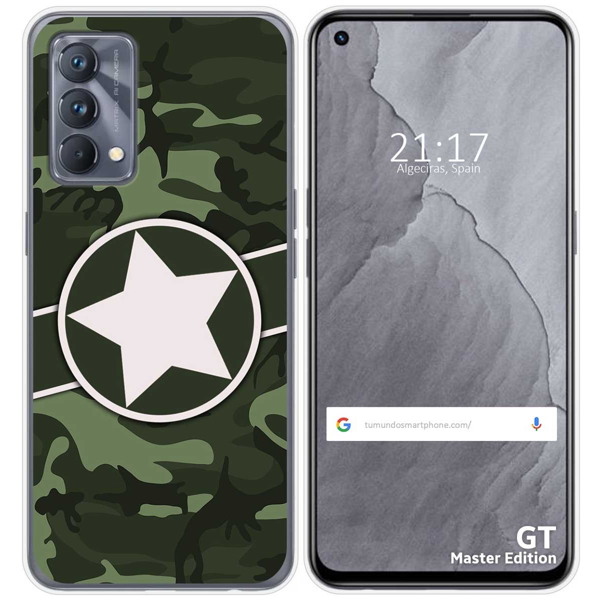 Funda Silicona para Realme GT Master Edition diseño Camuflaje 01 Dibujos