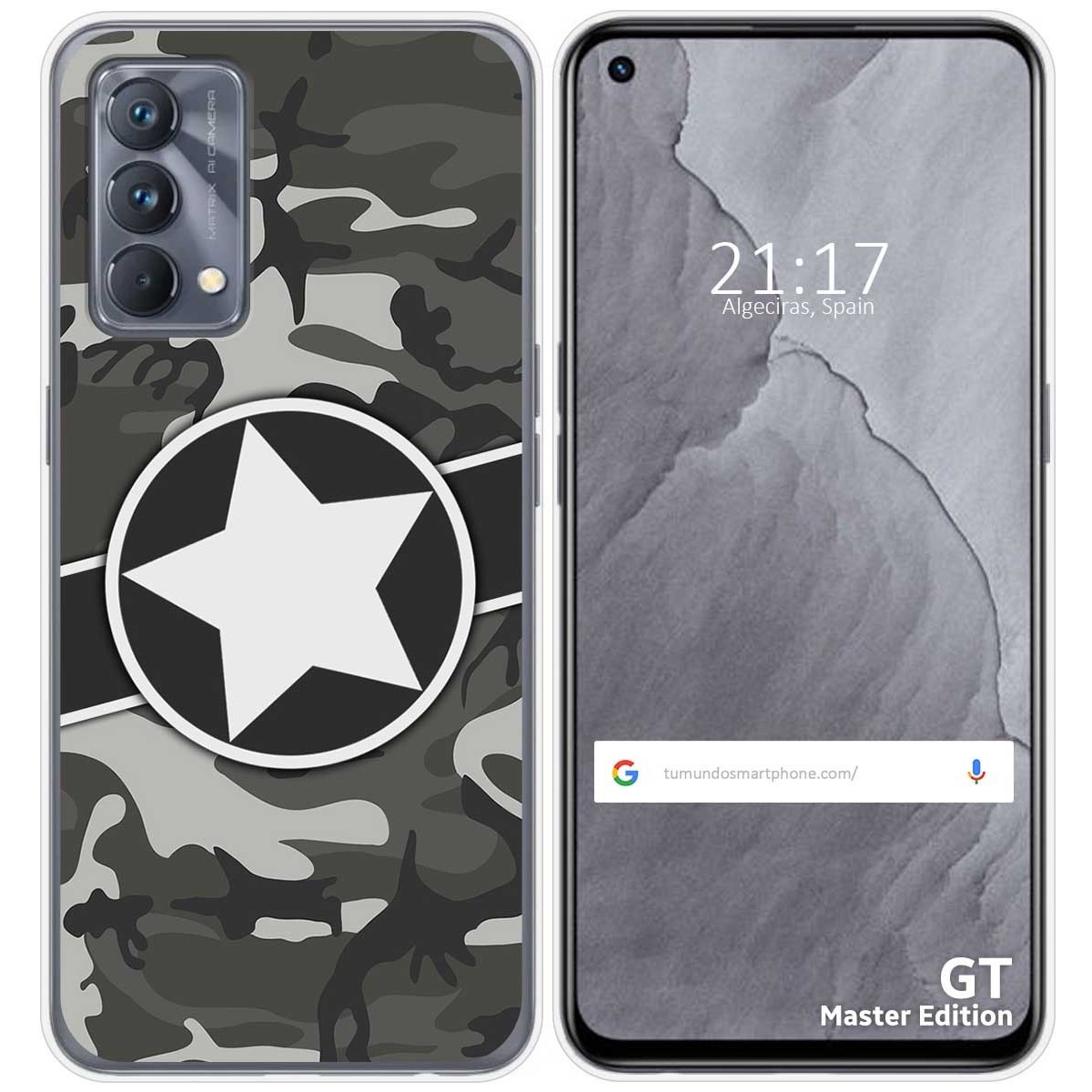 Funda Silicona para Realme GT Master Edition diseño Camuflaje 02 Dibujos