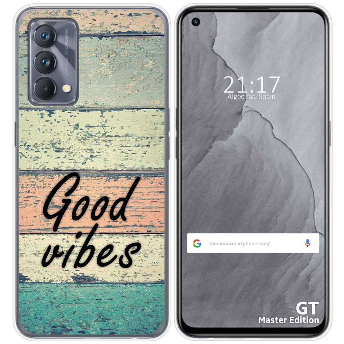 Funda Silicona para Realme GT Master Edition diseño Madera 01 Dibujos