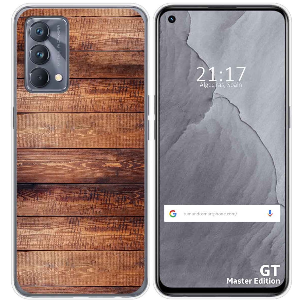 Funda Silicona para Realme GT Master Edition diseño Madera 02 Dibujos