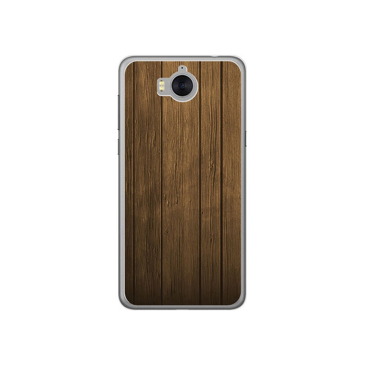 Funda Gel Tpu para Huawei Y6 2017 Diseño Madera Dibujos
