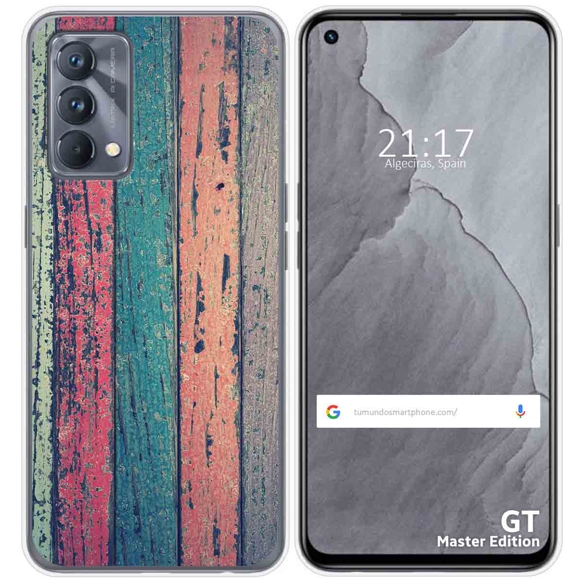 Funda Silicona para Realme GT Master Edition diseño Madera 10 Dibujos