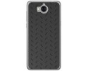 Funda Gel Tpu para Huawei Y6 2017 Diseño Metal Dibujos