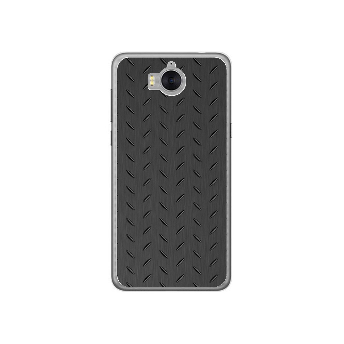 Funda Gel Tpu para Huawei Y6 2017 Diseño Metal Dibujos