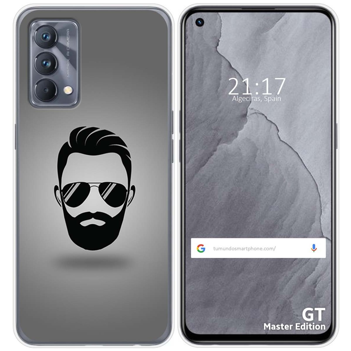 Funda Silicona para Realme GT Master Edition diseño Barba Dibujos