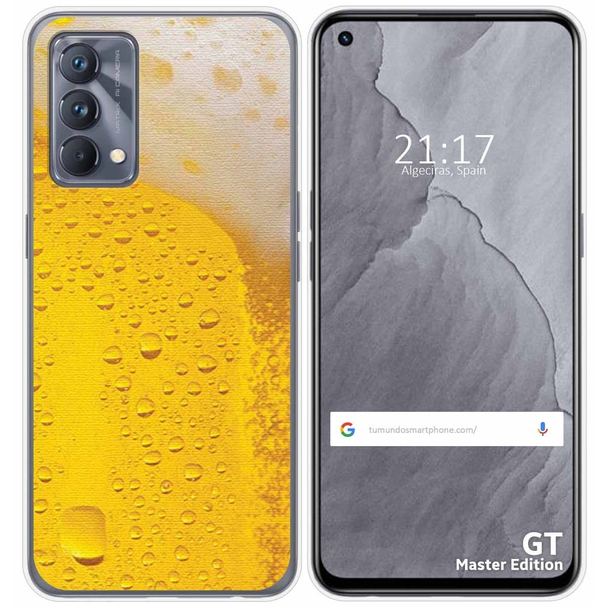 Funda Silicona para Realme GT Master Edition diseño Cerveza Dibujos