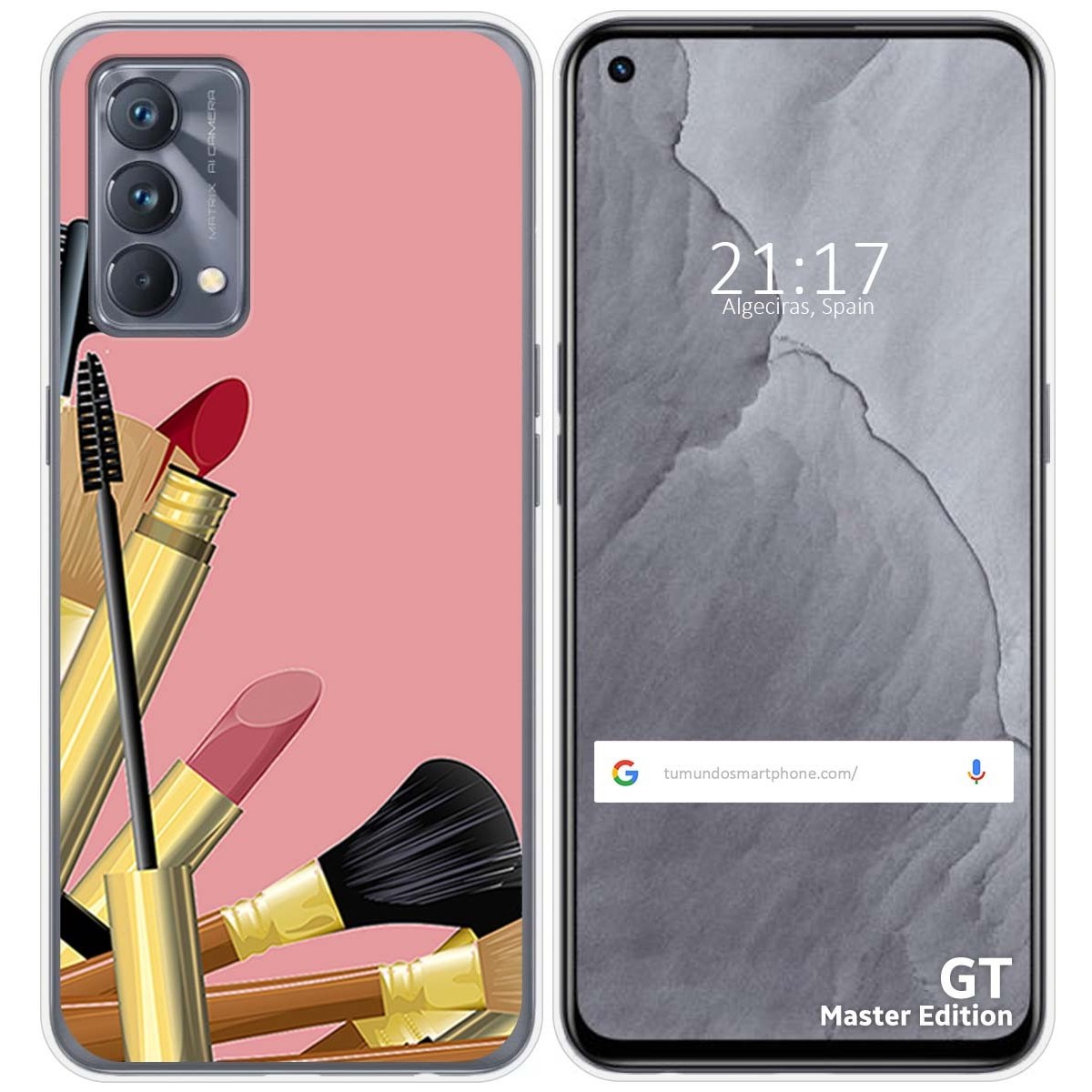 Funda Silicona para Realme GT Master Edition diseño Brochas Dibujos