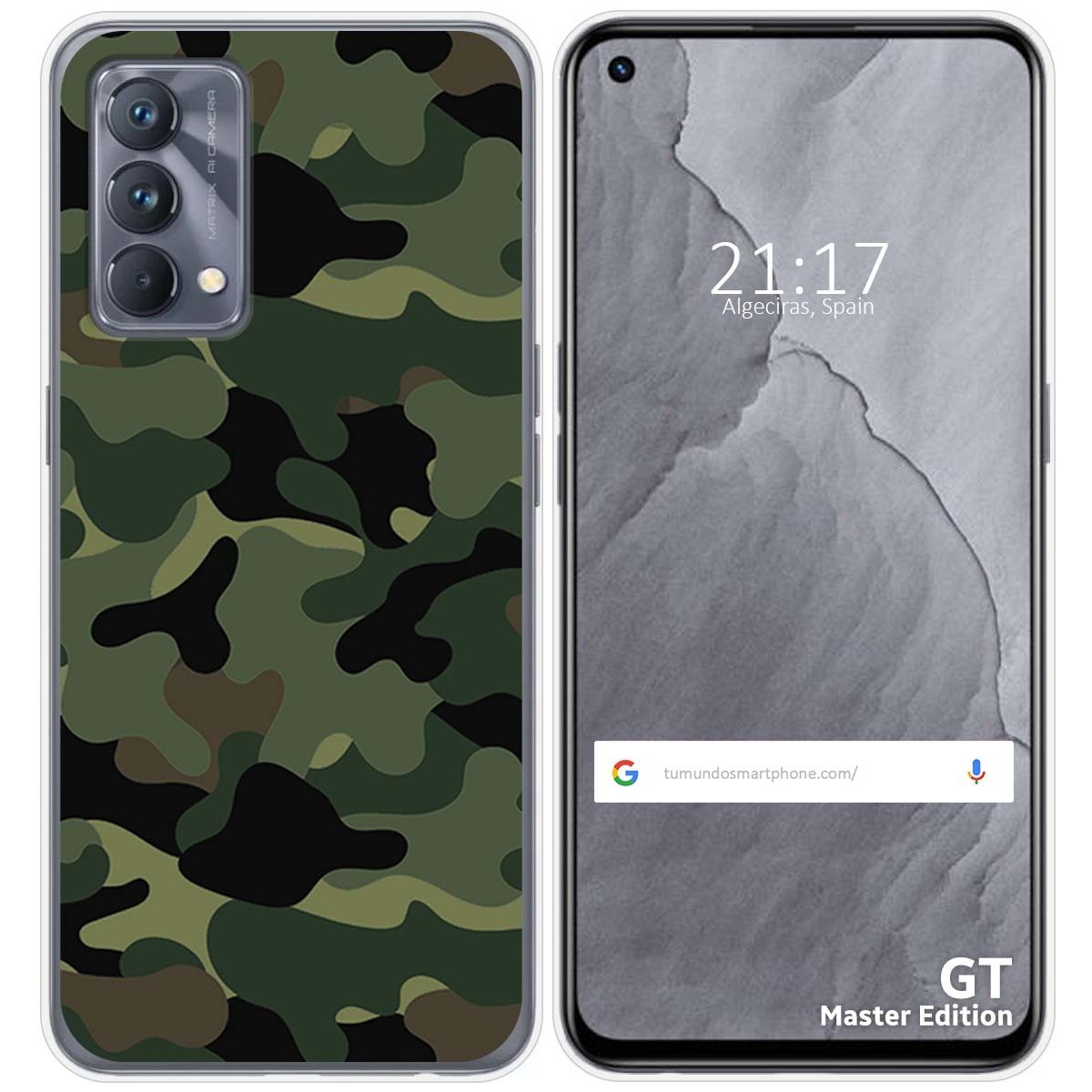 Funda Silicona para Realme GT Master Edition diseño Camuflaje Dibujos