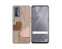 Funda Silicona para Realme GT Master Edition diseño Corazones Madera Dibujos