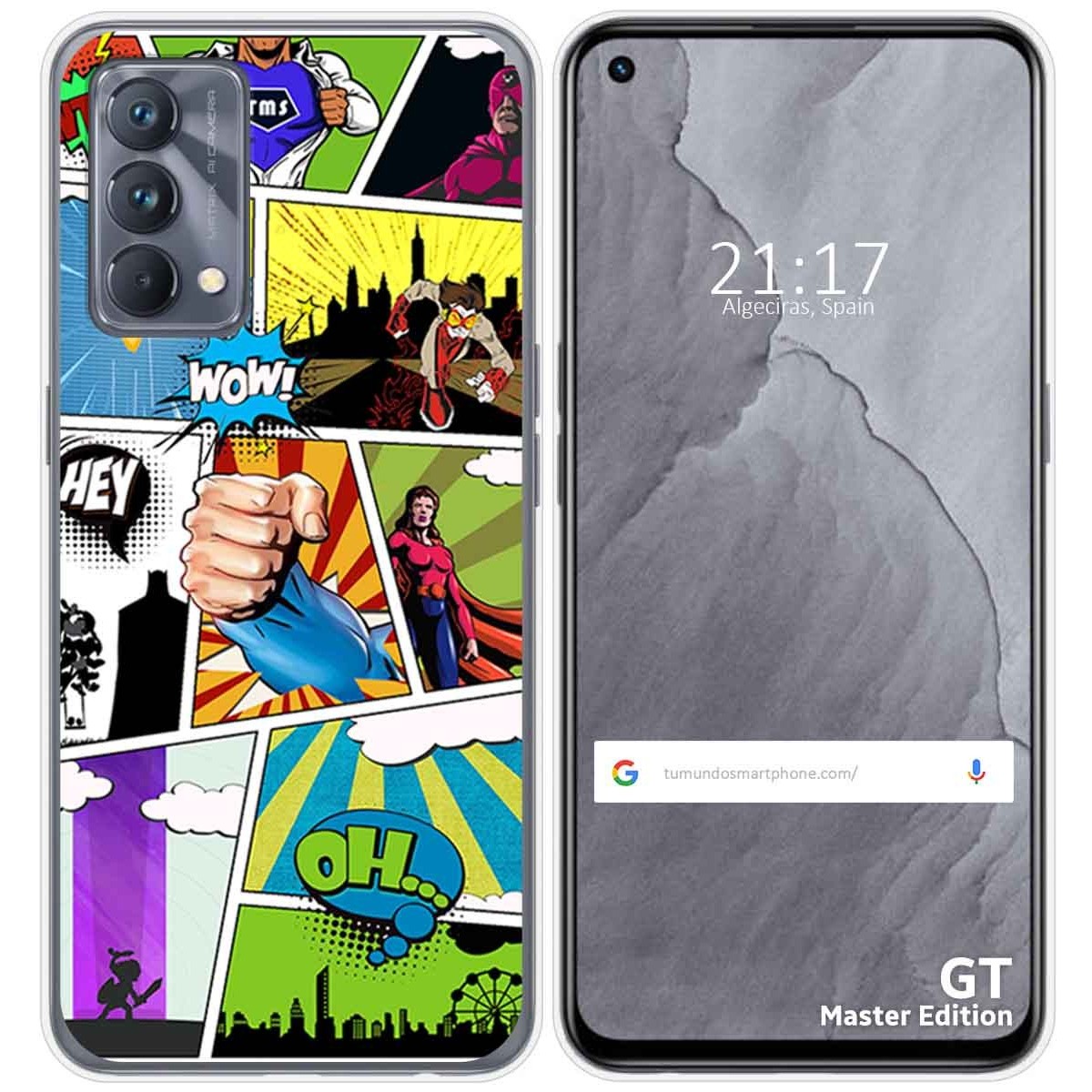 Funda Silicona para Realme GT Master Edition diseño Comic Dibujos