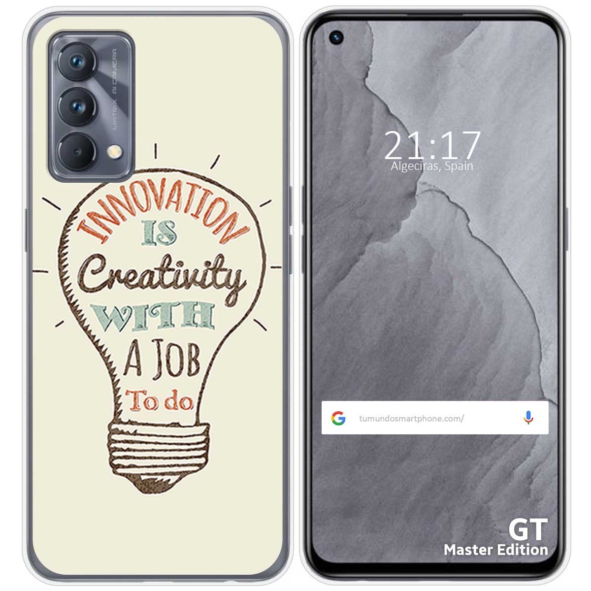 Funda Silicona para Realme GT Master Edition diseño Creativity Dibujos