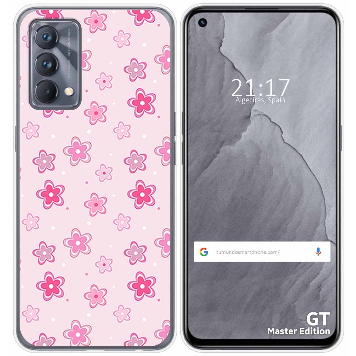 Funda Silicona para Realme GT Master Edition diseño Flores Dibujos