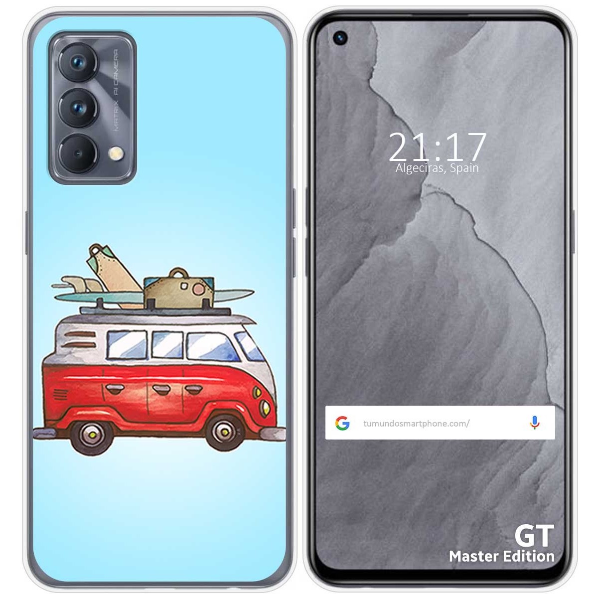 Funda Silicona para Realme GT Master Edition diseño Furgoneta Dibujos