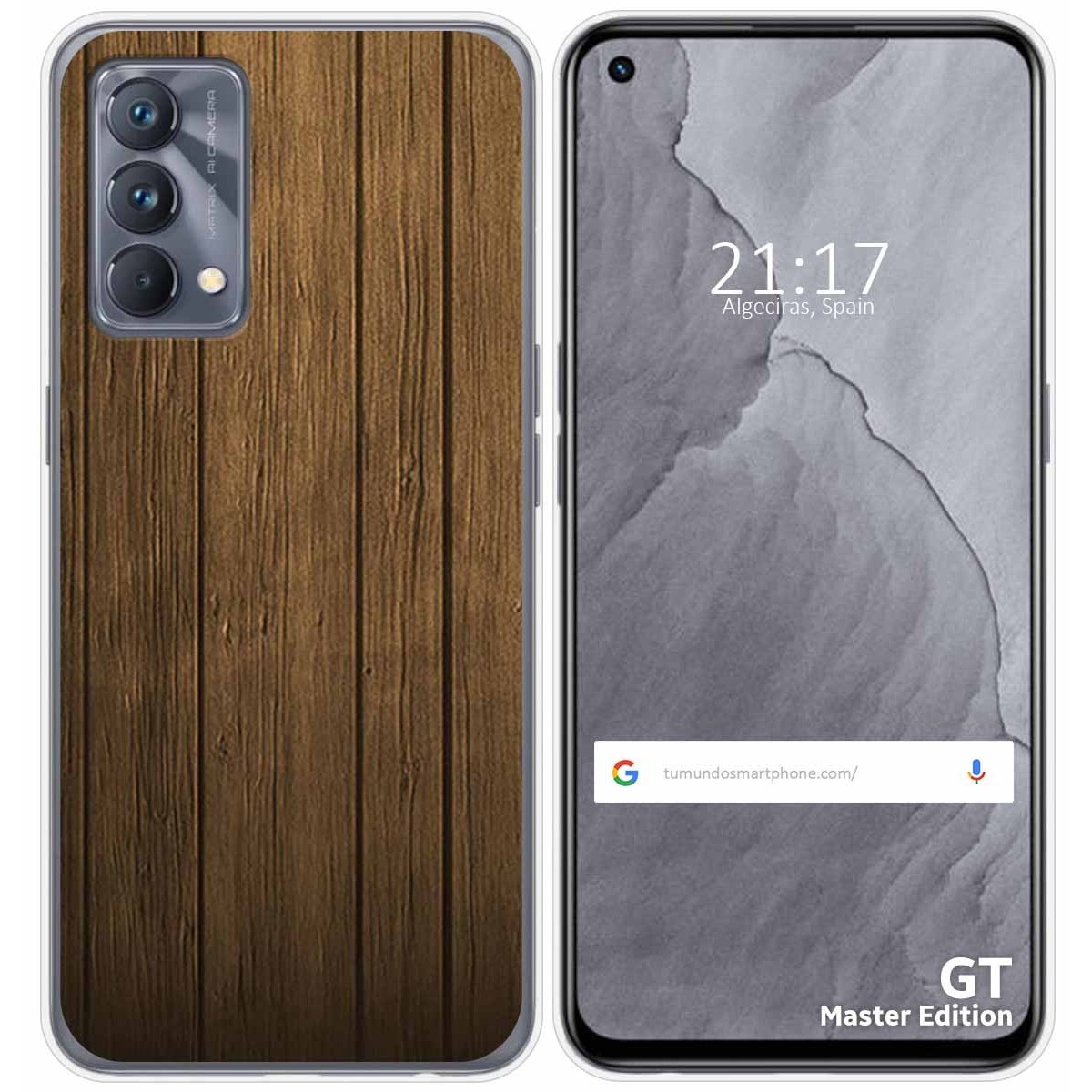 Funda Silicona para Realme GT Master Edition diseño Madera Dibujos