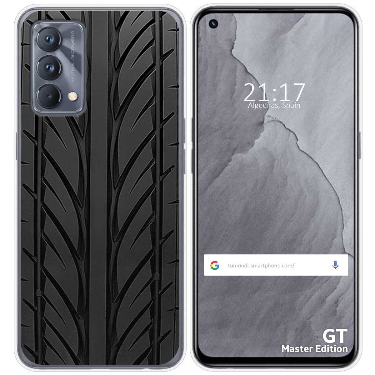 Funda Silicona para Realme GT Master Edition diseño Neumatico Dibujos