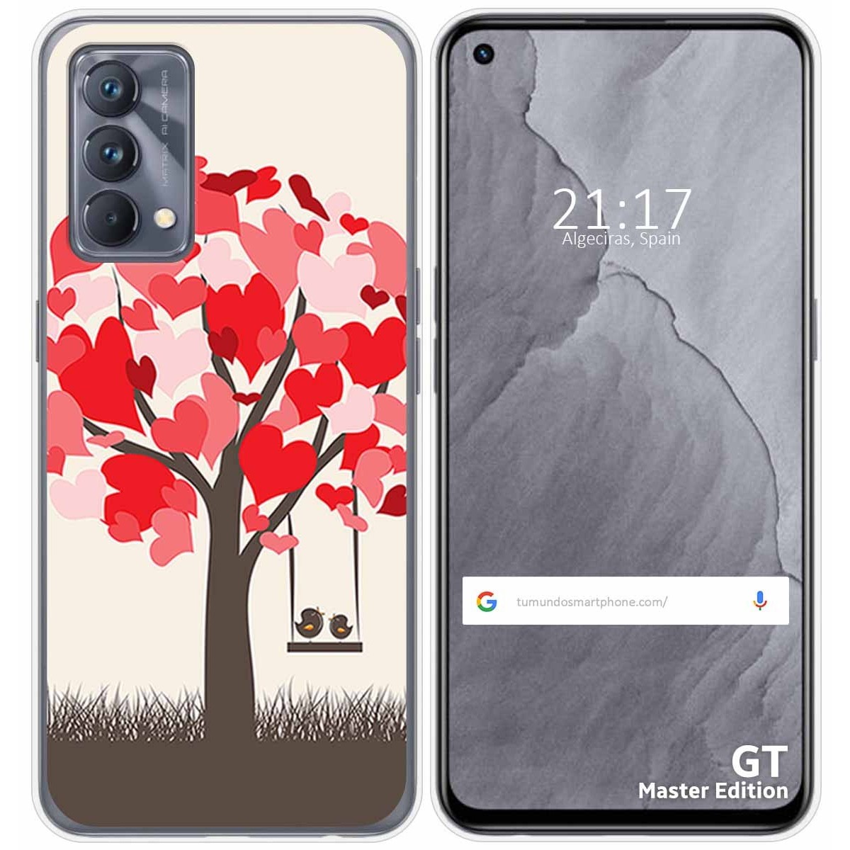 Funda Silicona para Realme GT Master Edition diseño Pajaritos Dibujos