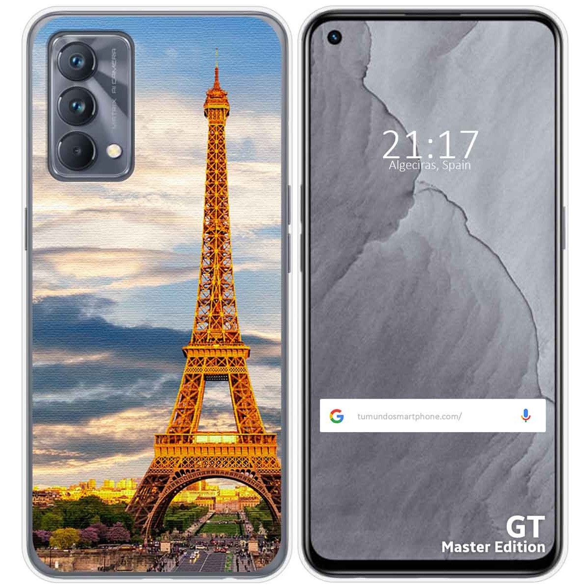 Funda Silicona para Realme GT Master Edition diseño Paris Dibujos