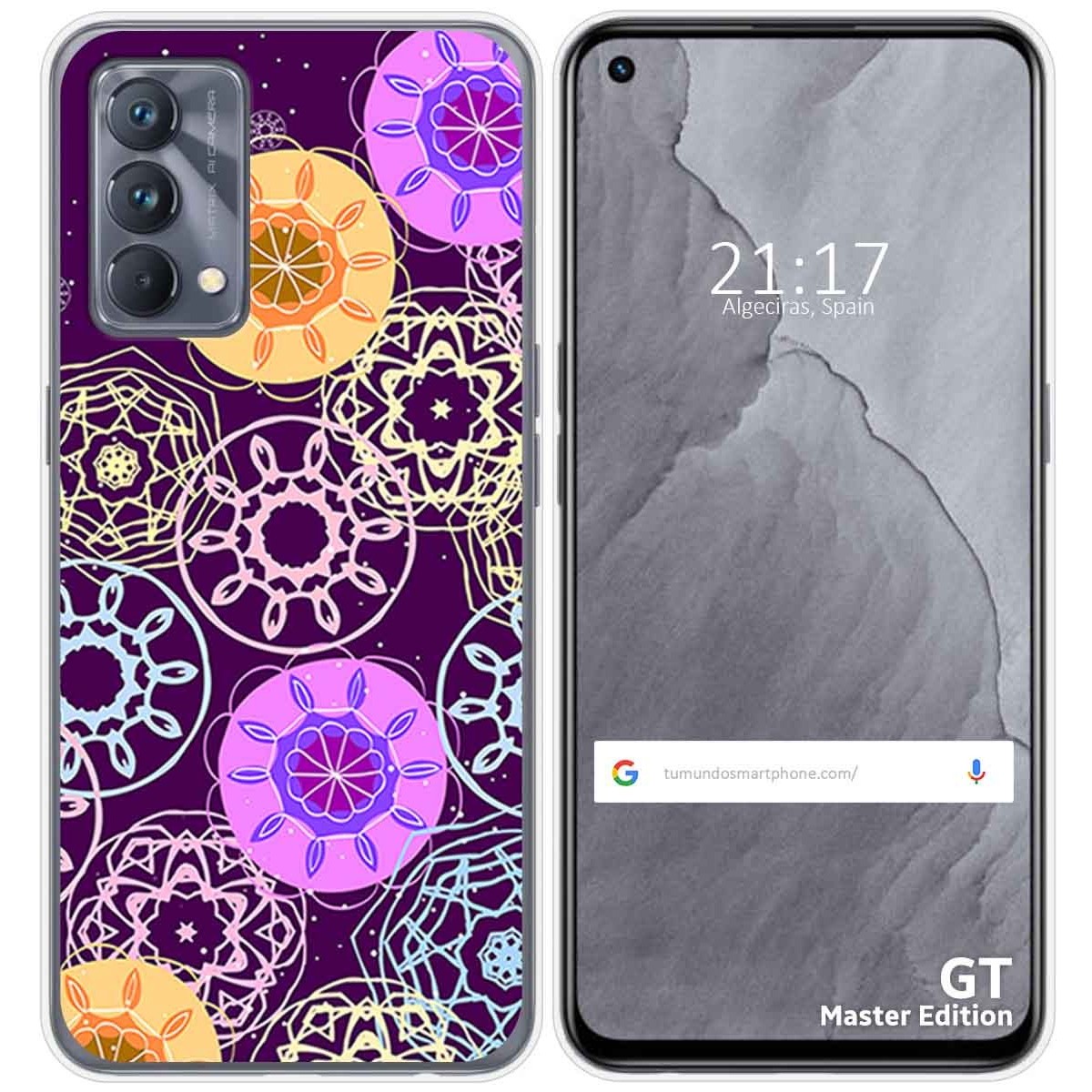 Funda Silicona para Realme GT Master Edition diseño Radial Dibujos