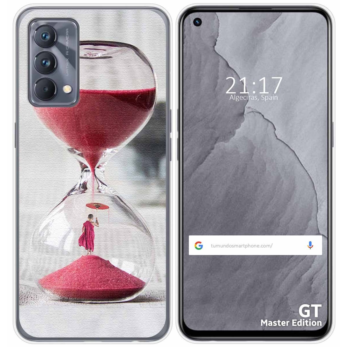 Funda Silicona para Realme GT Master Edition diseño Reloj Dibujos