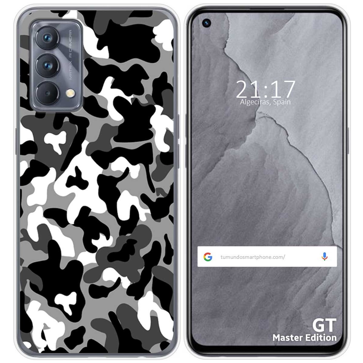 Funda Silicona para Realme GT Master Edition diseño Snow Camuflaje Dibujos