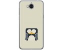 Funda Gel Tpu para Huawei Y6 2017 Diseño Pingüino Dibujos