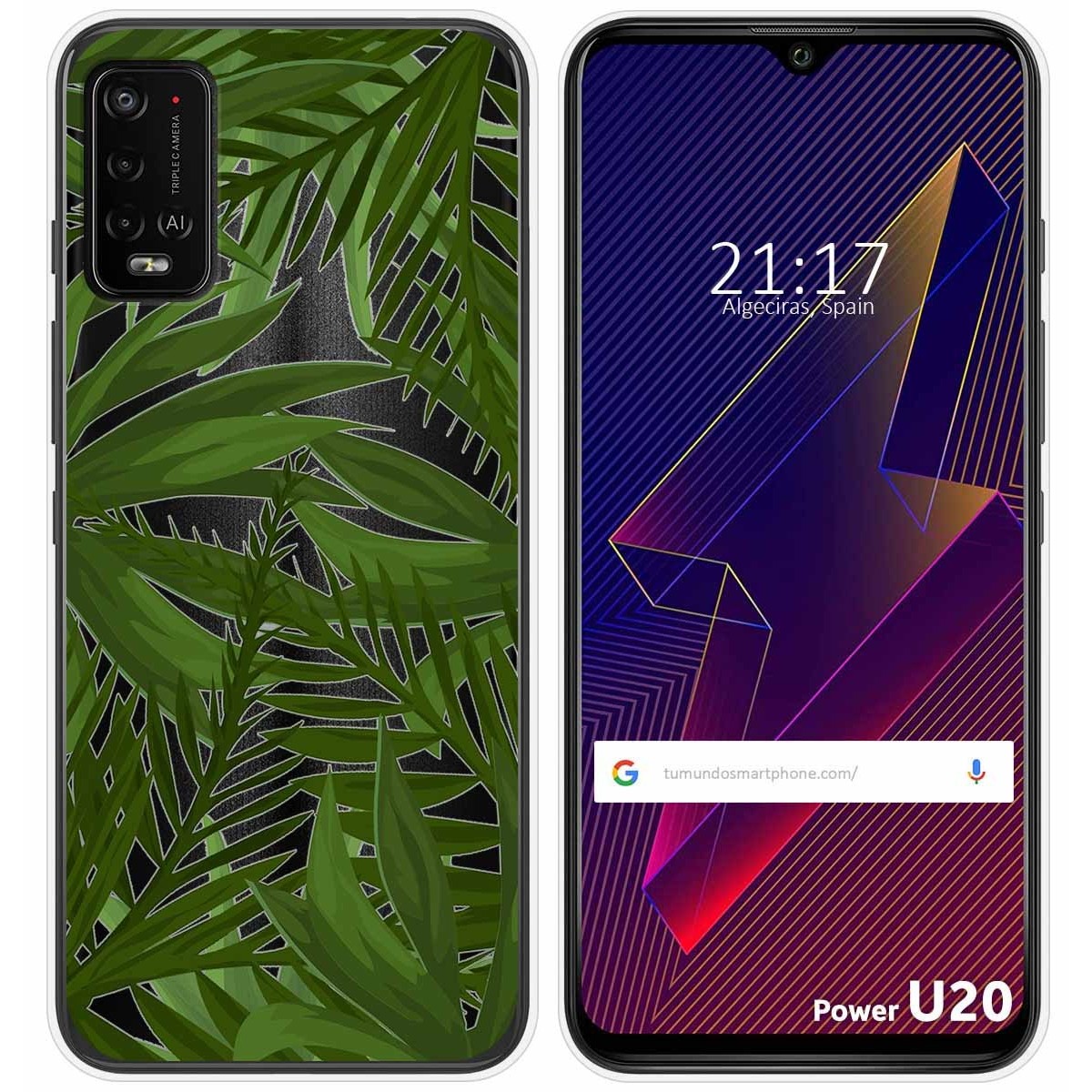 Funda Silicona Transparente para Wiko Power U10 / U20 diseño Jungla Dibujos