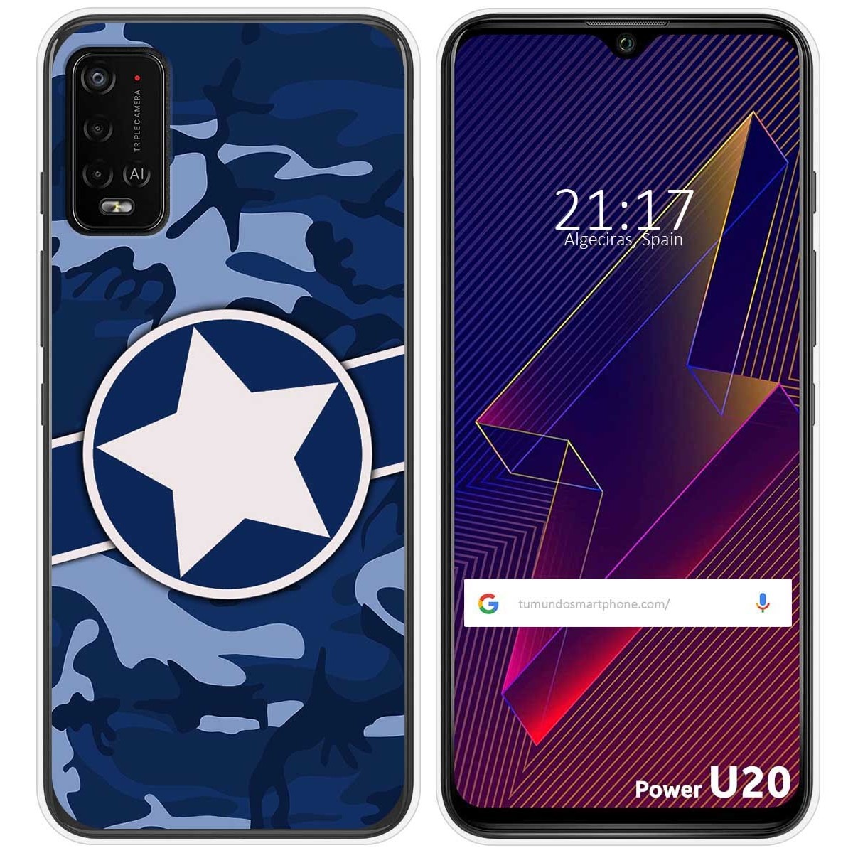 Funda Silicona para Wiko Power U10 / U20 diseño Camuflaje 03 Dibujos