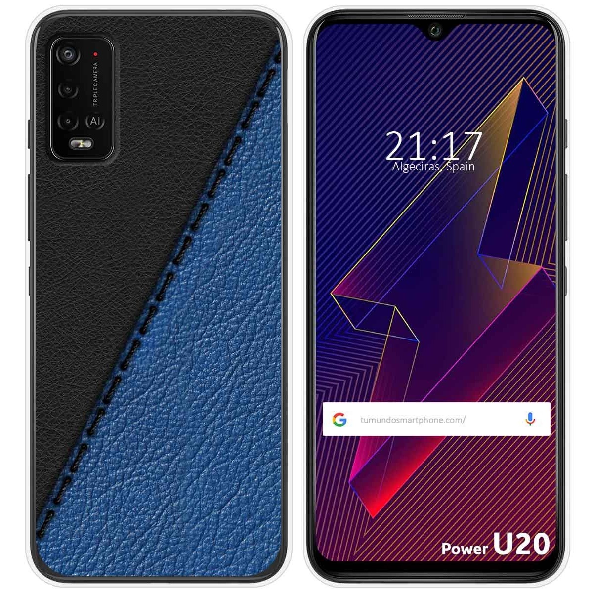 Funda Silicona para Wiko Power U10 / U20 diseño Cuero 02 Dibujos