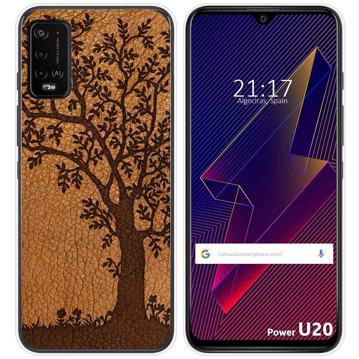 Funda Silicona para Wiko Power U10 / U20 diseño Cuero 03 Dibujos