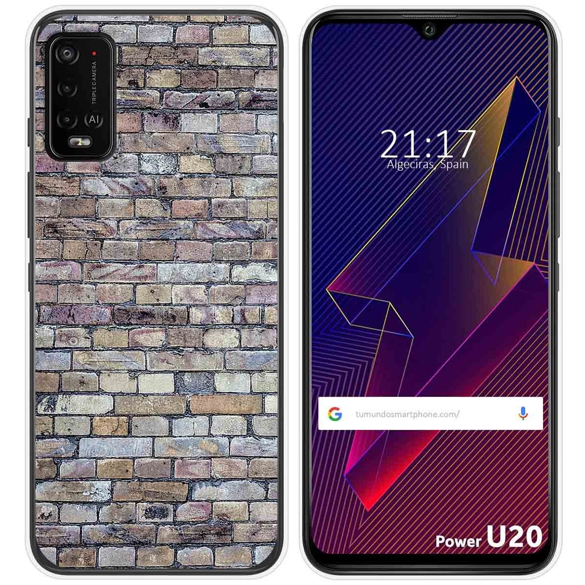Funda Silicona para Wiko Power U10 / U20 diseño Ladrillo 02 Dibujos