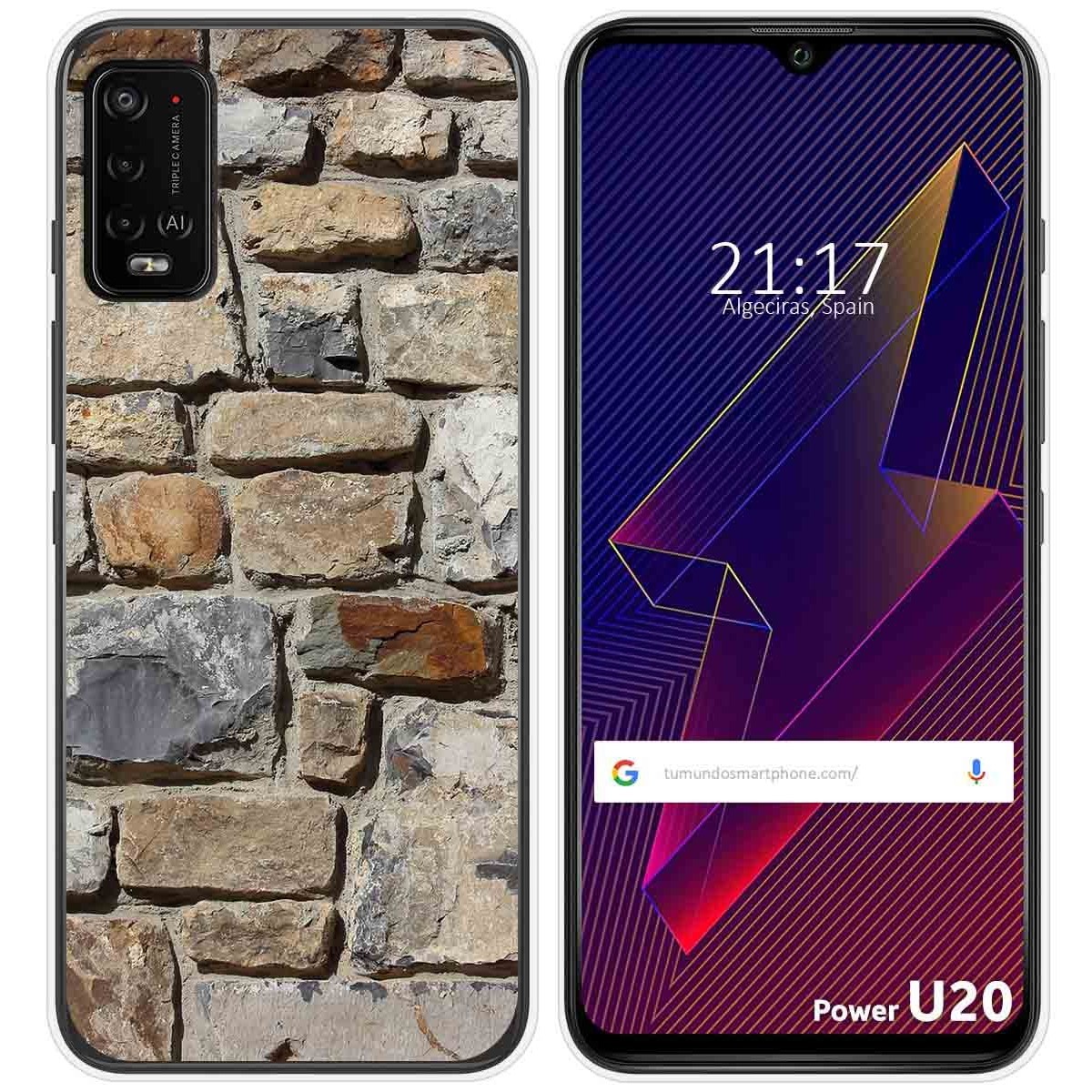 Funda Silicona para Wiko Power U10 / U20 diseño Ladrillo 03 Dibujos