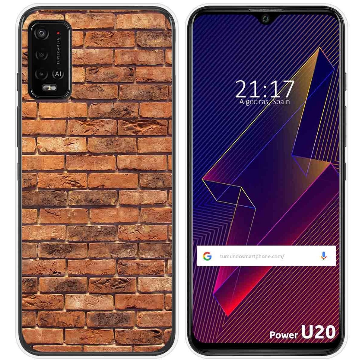 Funda Silicona para Wiko Power U10 / U20 diseño Ladrillo 04 Dibujos