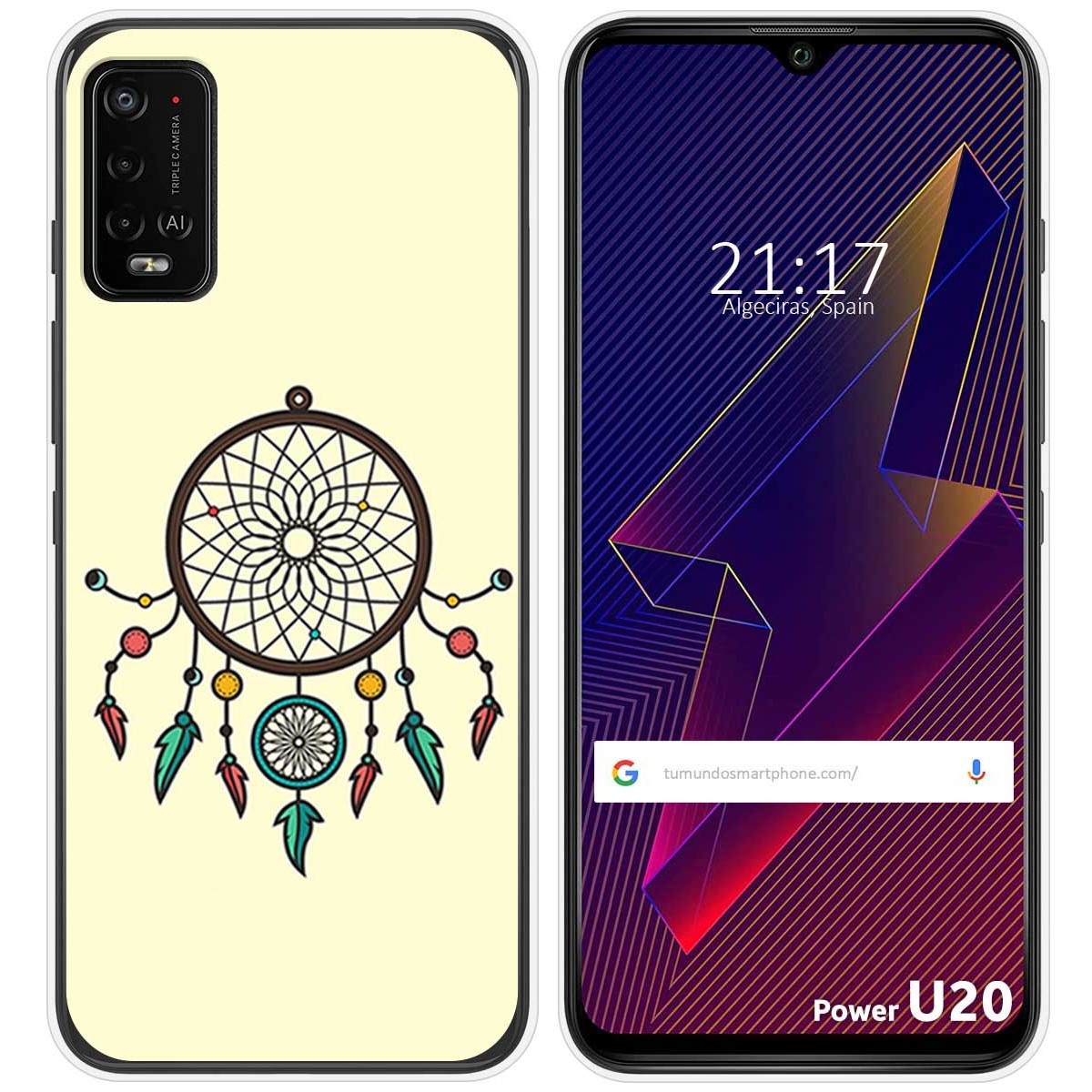 Funda Silicona para Wiko Power U10 / U20 diseño Atrapasueños Dibujos