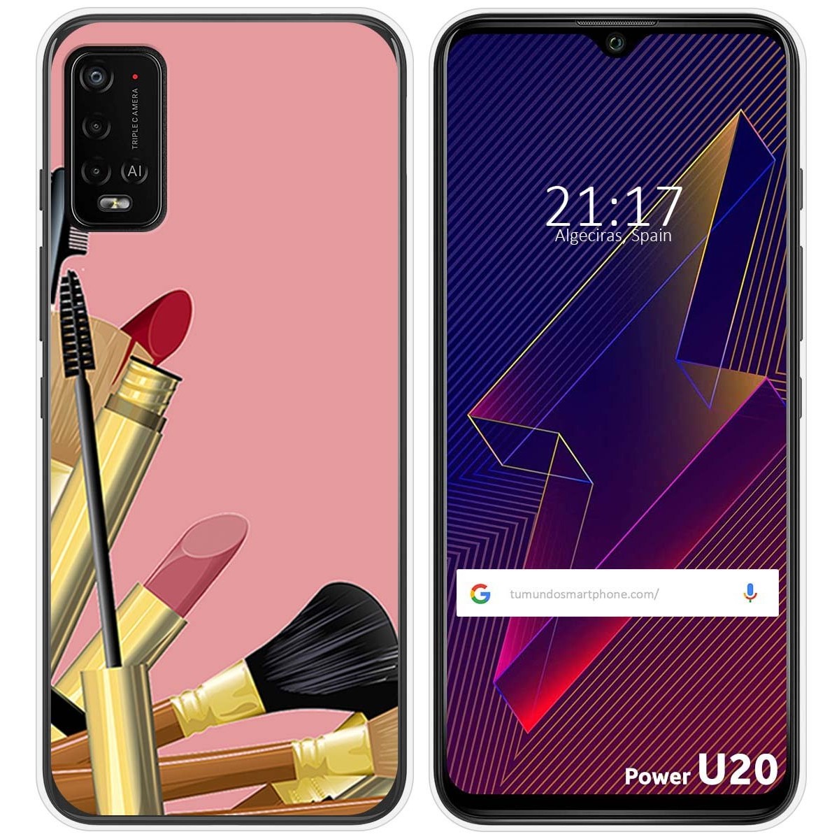 Funda Silicona para Wiko Power U10 / U20 diseño Brochas Dibujos