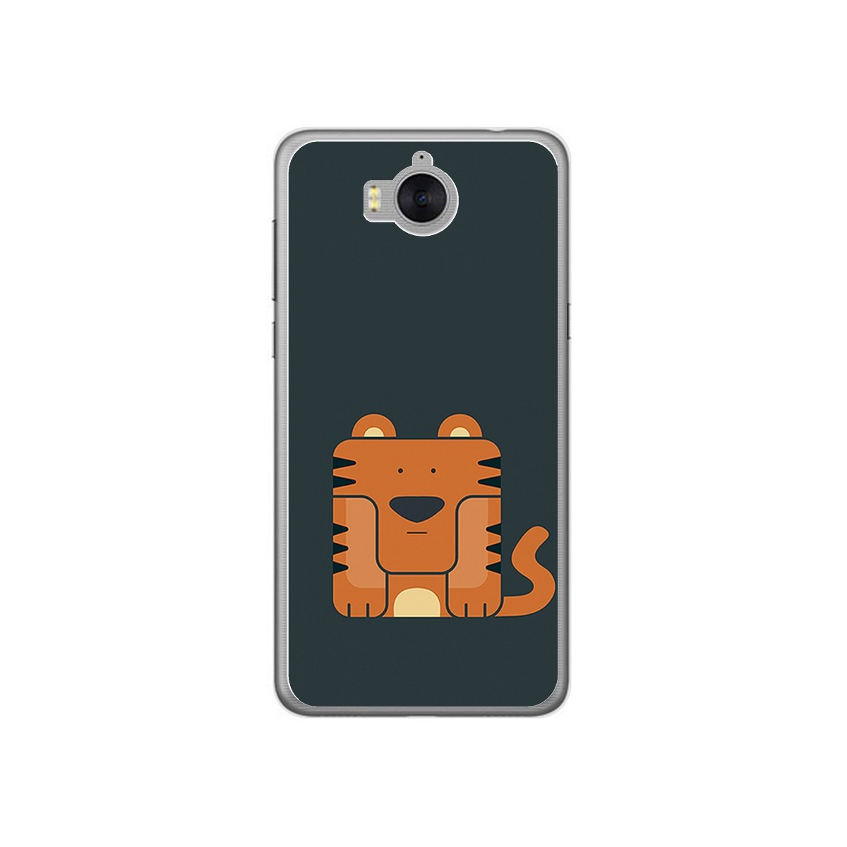 Funda Gel Tpu para Huawei Y6 2017 Diseño Tigre Dibujos
