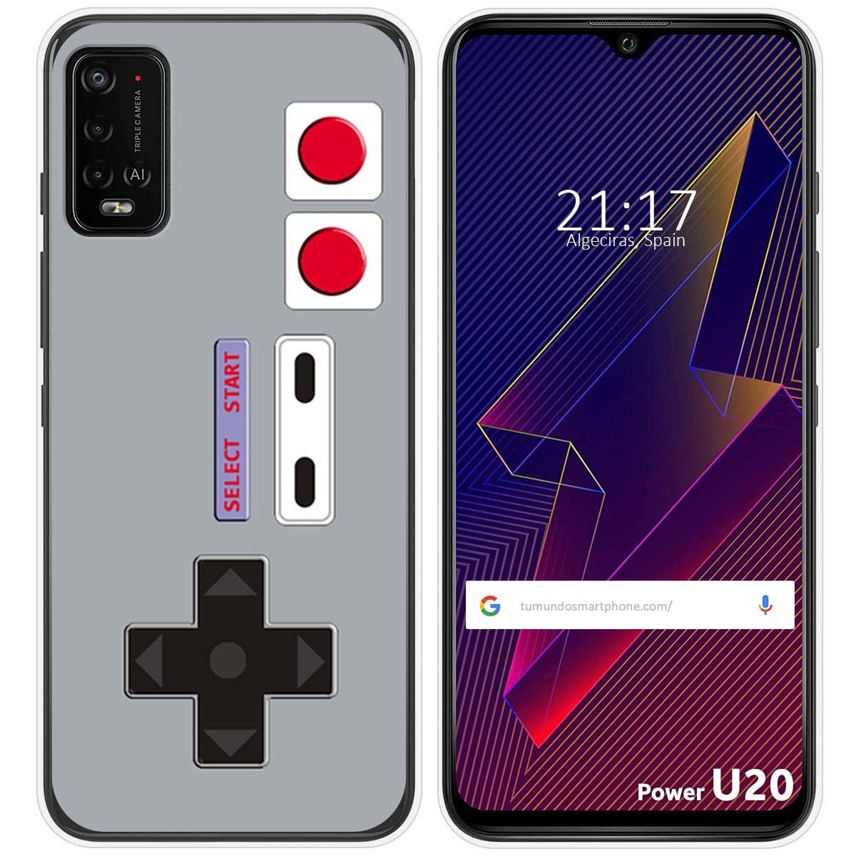 Funda Silicona para Wiko Power U10 / U20 diseño Consola Dibujos