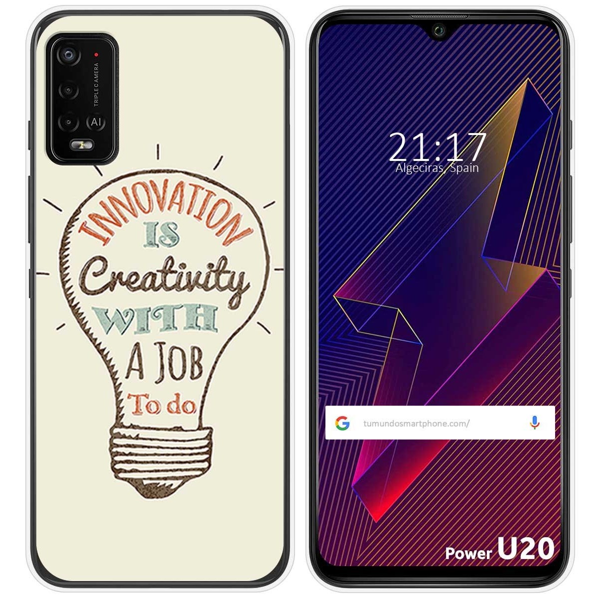 Funda Silicona para Wiko Power U10 / U20 diseño Creativity Dibujos