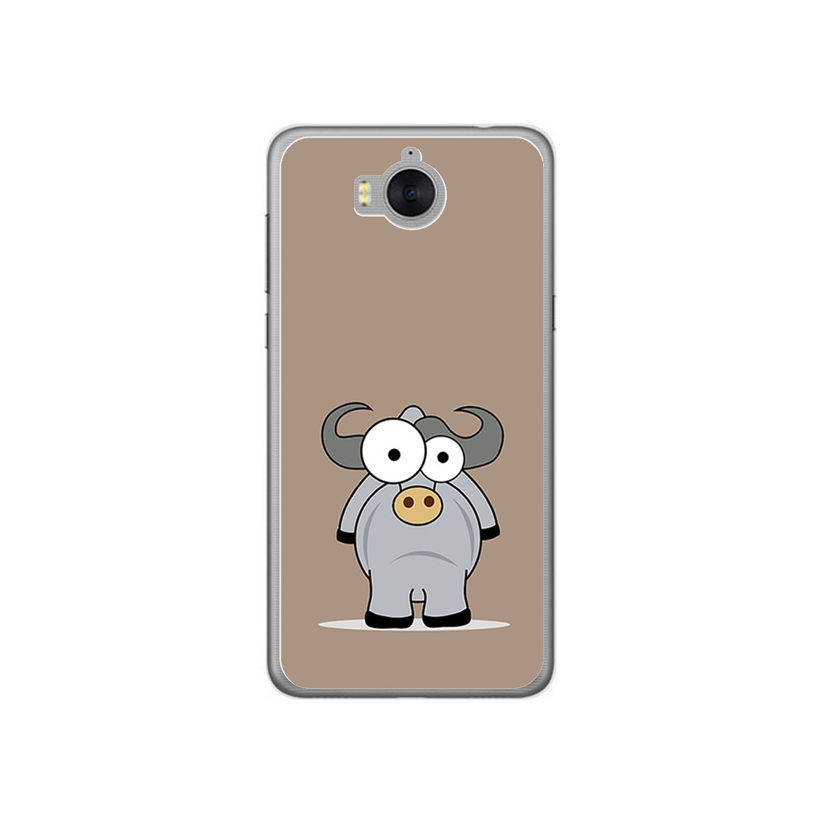 Funda Gel Tpu para Huawei Y6 2017 Diseño Toro Dibujos