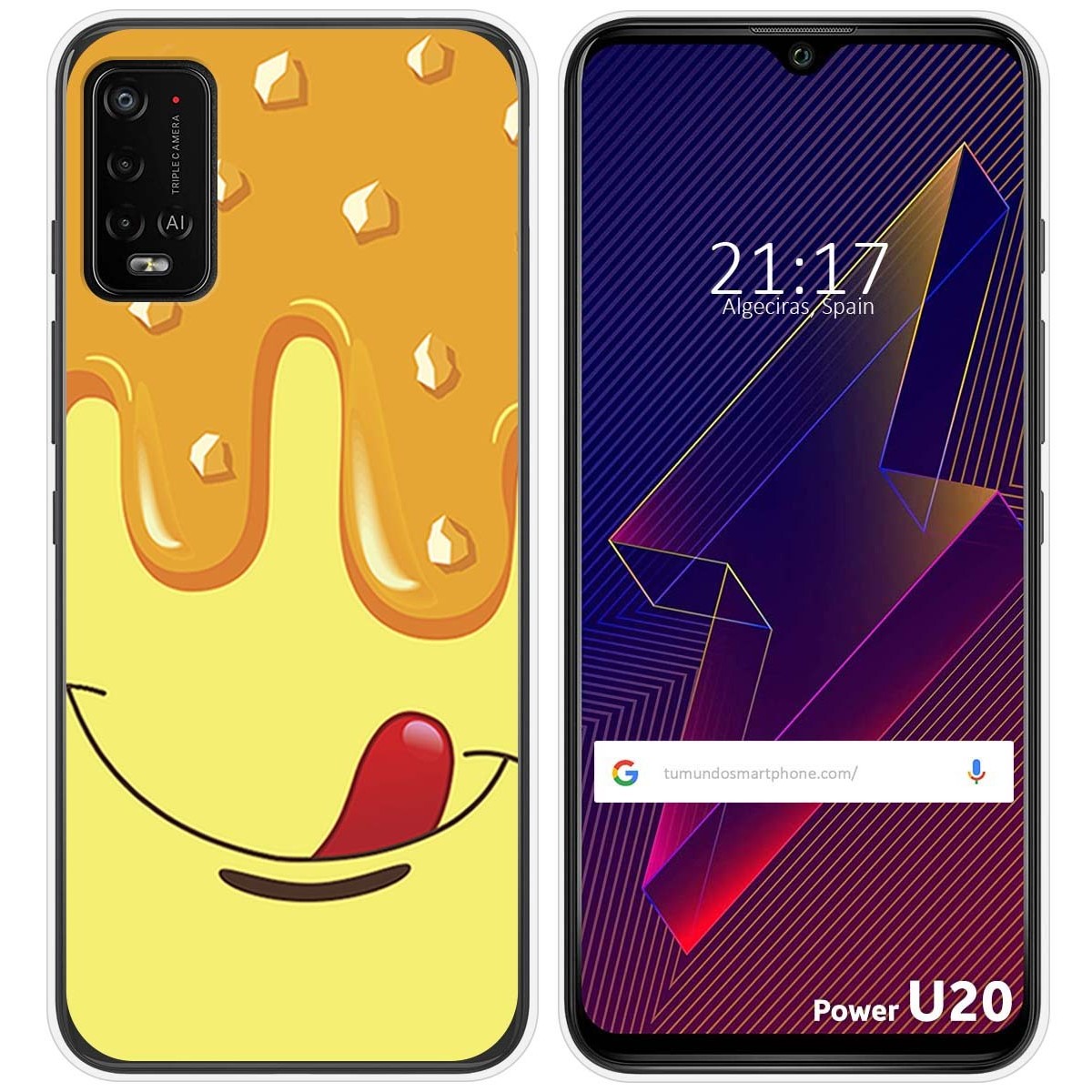 Funda Silicona para Wiko Power U10 / U20 diseño Helado Vainilla Dibujos
