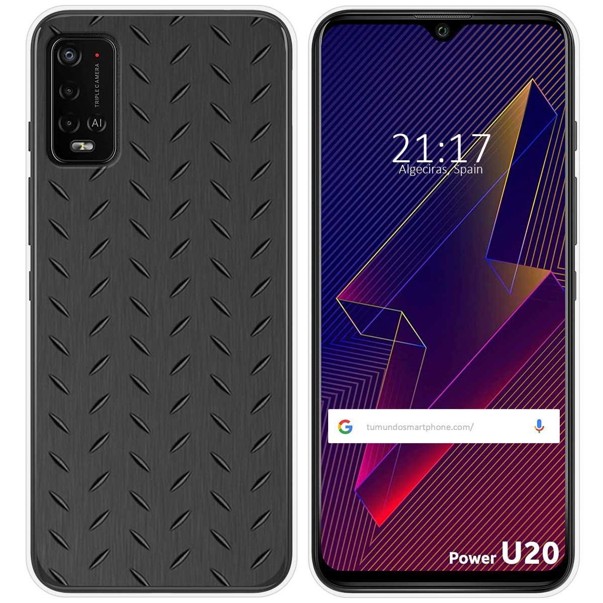 Funda Silicona para Wiko Power U10 / U20 diseño Metal Dibujos