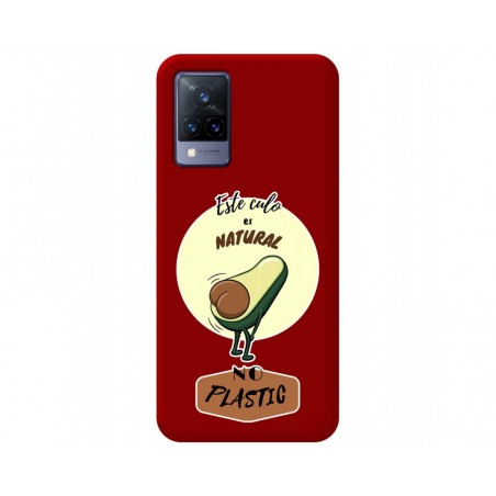 Funda Silicona Líquida Roja para Vivo V21 5G diseño Culo Natural Dibujos