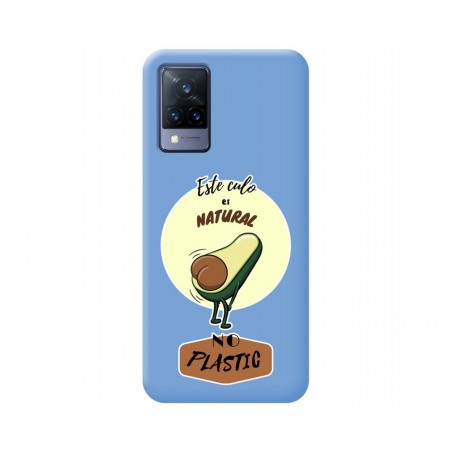 Funda Silicona Líquida Azul para Vivo V21 5G diseño Culo Natural Dibujos