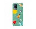 Funda Silicona Líquida Verde para Vivo V21 5G diseño Espacio Dibujos