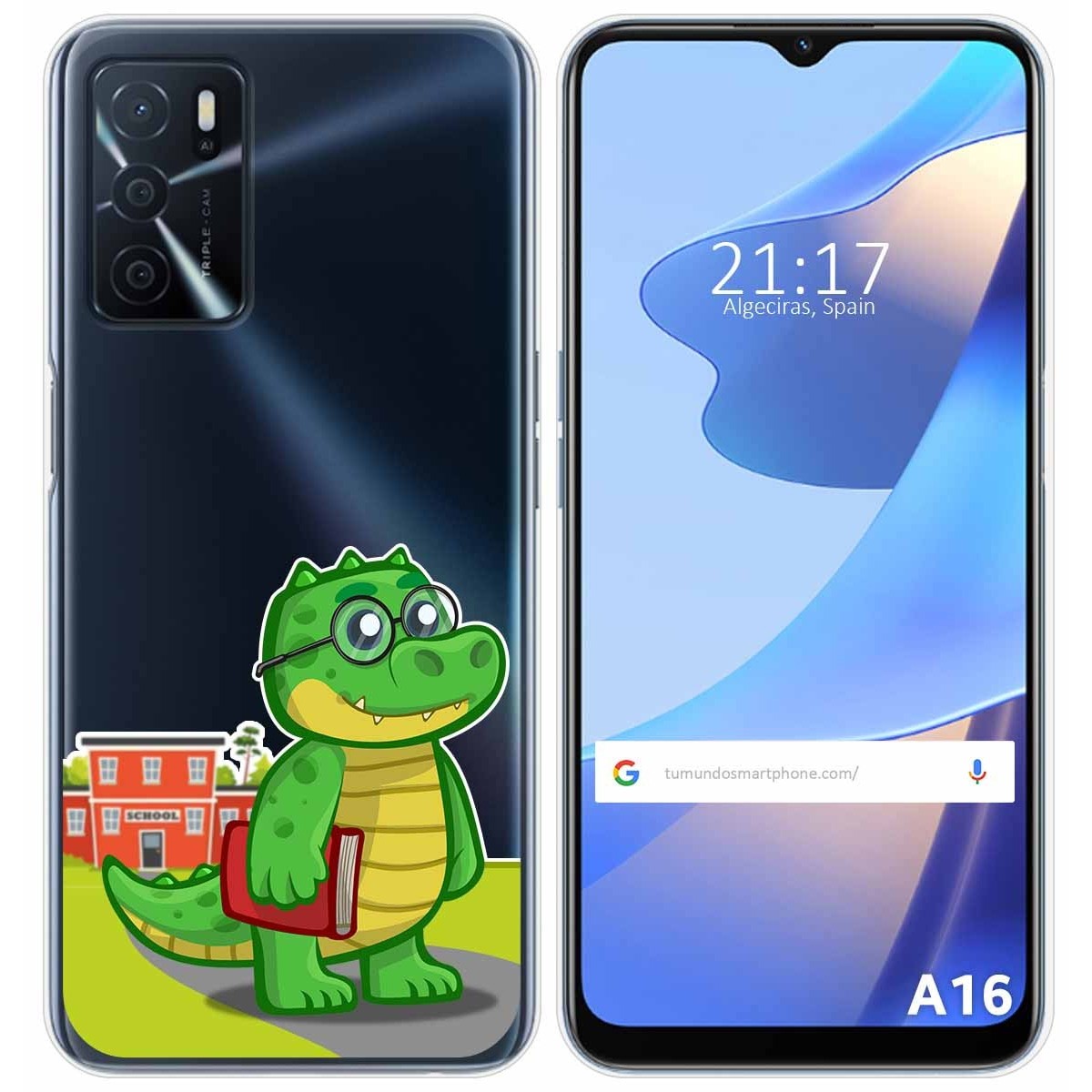 Funda Silicona Transparente para Oppo A16 / A16s diseño Coco Dibujos