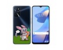 Funda Silicona Transparente para Oppo A16 / A16s diseño Conejo Dibujos