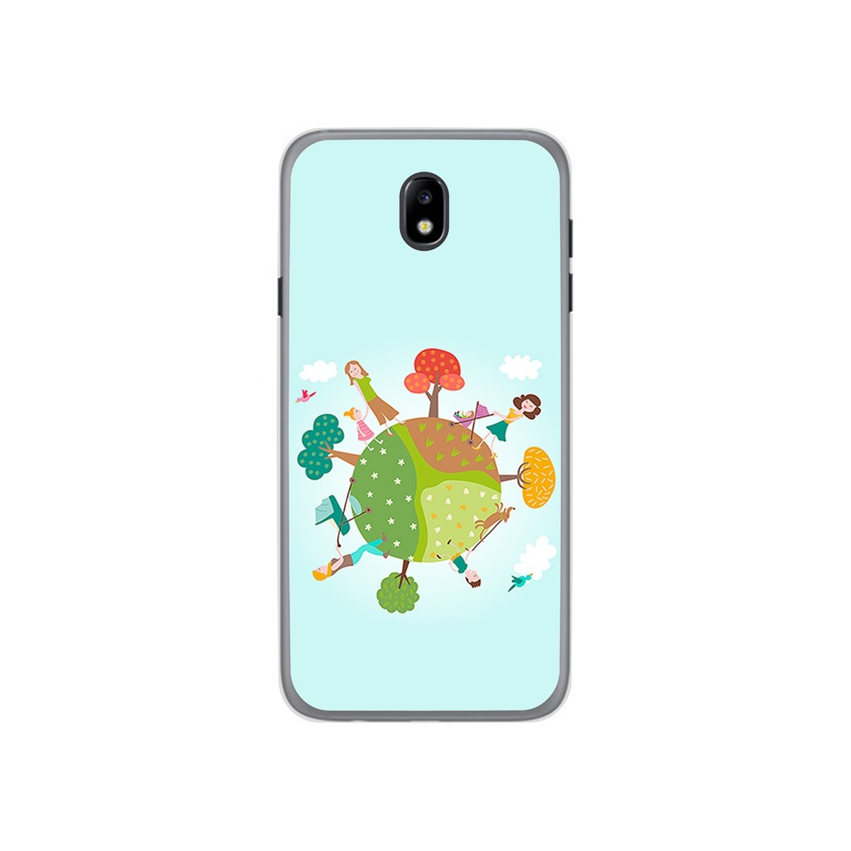 Funda Gel Tpu para Samsung Galaxy J7 (2017) Diseño Familia Dibujos